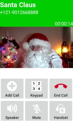 Fake Call Santa Claus - Video android App screenshot 0